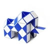 Magic Ruler 24 Wedges Magic Snake Cube Twist Puzzles Kids Toys (Blue)