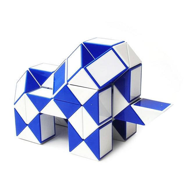 Ehuebsd Mágica 24 Cuñas Magic Snake Twist Puzzles para (azul)