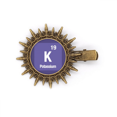 thumbnail image 1 of K Potassium Élément Chimique Épingle à Cheveux Rétro Clips en Métal, 1 of 3