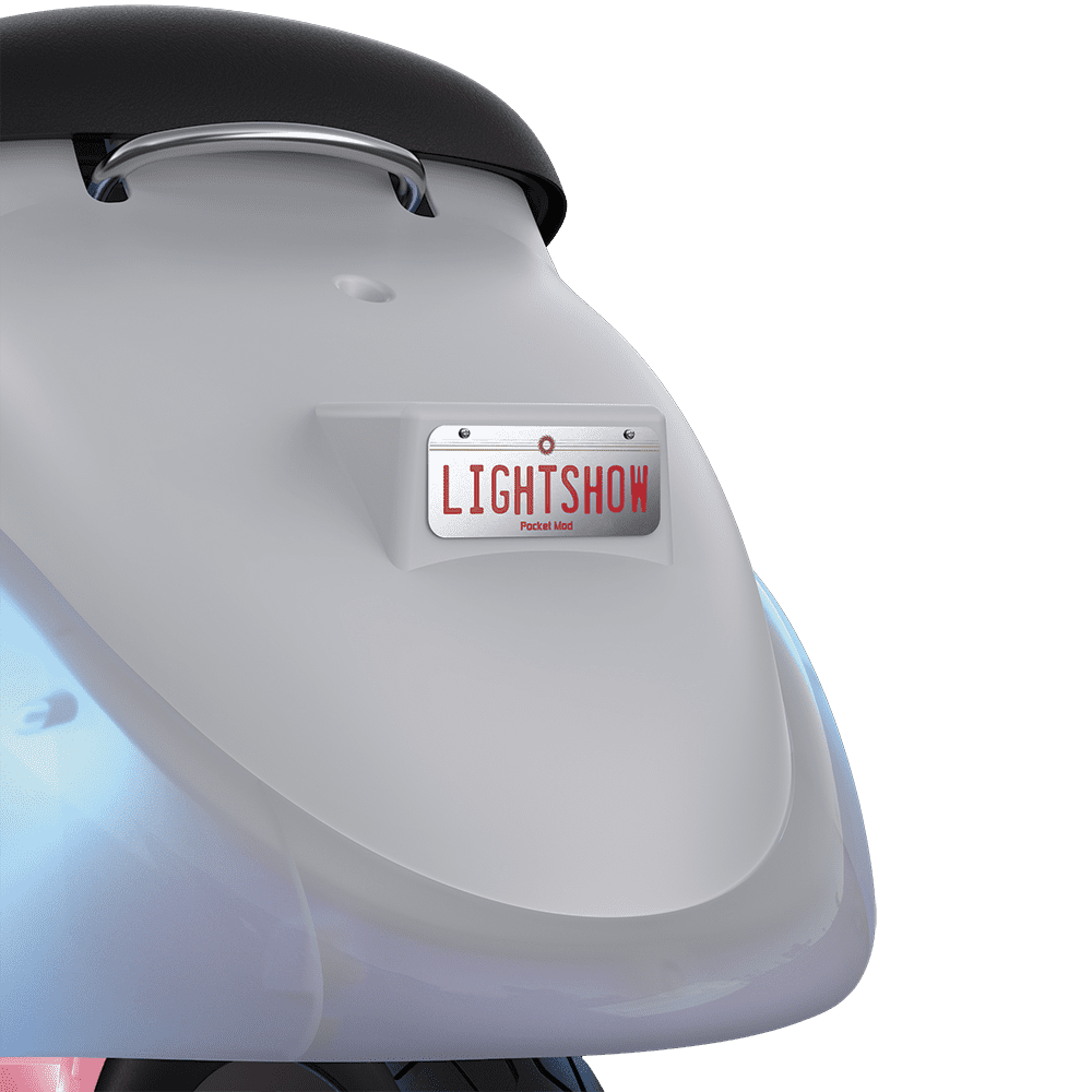 Razor Pocket Mod Lightshow - Classic Euro-Style Electric Scooter for Child 8+, up to 15 mph, Up to 80 Minutes Ride time