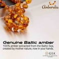 thumbnail image 2 of 19.7-inch Amberalia Amber necklace for adults - Certified Baltic Sea amber - Includes gift box with customized message and engraved storage linen bag, 2 of 5