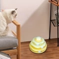 thumbnail image 4 of OAVQHLG3B Cat Toys Ball Track, Turntable Cat Tower Toy with 3-Tier Roller, Multi-Level Interactive Cat Toys for Indoor Cats, Fun Puzzle Kitten Exercise Toys with Colorful Chase Balls, 4 of 5