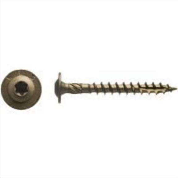 Western Builders Supply Lag Screw T-25 Knurled Shank Ceramic Coated - 100 Pack, 2 In