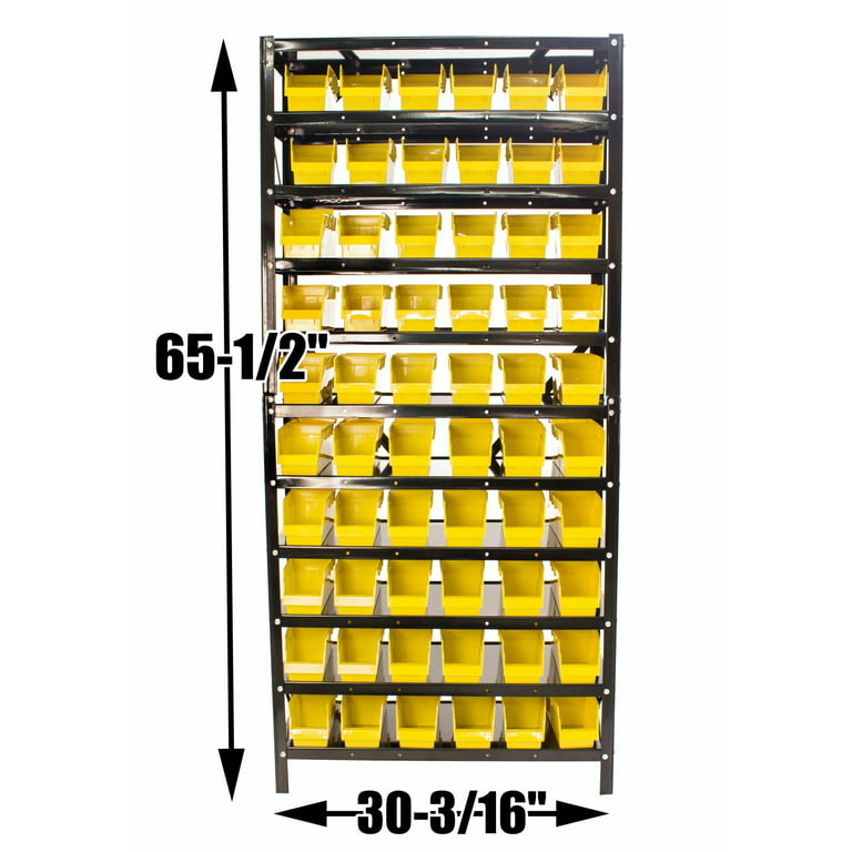 Weysat 24 Pcs Storage Bins Parts Racks, Wall Mounted Tool Storage Bins,  Plastic Stackable Garage Storage Bin Organizer for Screws Bolts Nuts Nails