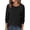 Black, variant on Long Sleeve Shirts for Women Waffle Knit Tops Fall Fashion Dressy Casual Loose Tunic Blouse Winter Clothing