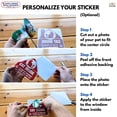 thumbnail image 5 of TOTOMO Dog Inside Emergency Alert Stickers, Personalized Pet Photo Window Decals, 4-Pack, 5 of 8