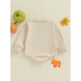 thumbnail image 4 of Newborn Baby Girl Boy Halloween Outfit Meet Me at the Pumpkin Patch Sweatshirt Romper Long Sleeve Bodysuit Tops Cute Fall Clothes, 4 of 8