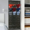 thumbnail image 6 of Hat Rack For Baseball Caps, Wall Or Door Mounted Hat Organizer With 24 Clear Pockets, 3-Piece Metal Hooks, Multifunctional Storage For Hats Keys Wallets, Space-Saving Display Rack, 6 of 6