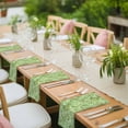 thumbnail image 4 of Cloth Napkins Set of 4 - 20x20 Inches, Vintage Green Washable Reusable Table Napkins, Retro Botanical Abstract Art Soft & Absortbent Dining Napkin for Party Wedding Hotel Restaurant, 4 of 8