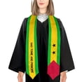 thumbnail image 4 of More design Graduation shawl Sao Tome and Principe Flag United States Flag Stole Sash Honor Study Aboard International Students, 4 of 11