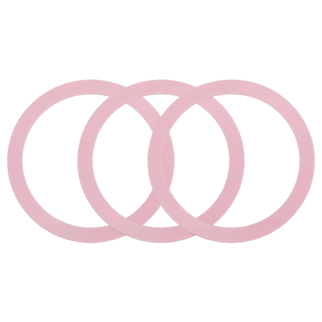 3Pcs Magnetic Adapter Ring, Magnetic Wireless Charger Conversion Kit, Pink