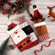 thumbnail image 5 of Funda para botella de vino CHAO 6 piezas diseño navideño Papá Noel muñeco de nieve alce, 5 of 5