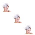 thumbnail image 3 of Qarigey Tocado de boda con flores para el pelo, mano de obra exquisita, estilo Retro, ahorro de espacio, tocado sencillo para fiesta, Clip de Type1 NO1, 3 of 6