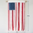 thumbnail image 6 of 4th of July Decorations - Memorial Day Decor - 4.2x2.2 Ft Rag American Flag Banner for Home Party Supplies - Independence Day Accessories for Celebration Indoor Outdoor Decoration(excluding poles), 6 of 9