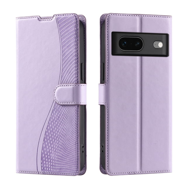 Google Pixel 7 Étui 5G, Portefeuille en Cuir Pu Couverture Rabattable Porte-Cartes Support Magnétique