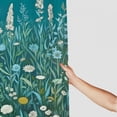 thumbnail image 3 of Orinice Ambesonne Teal Shower Curtain, Dreamy Silhouettes of Farmhouse Garden with Daisy Floral Cold Tones Rustic, Cloth Fabric Bathroom Decor Set with Hooks,  36x72, 3 of 7