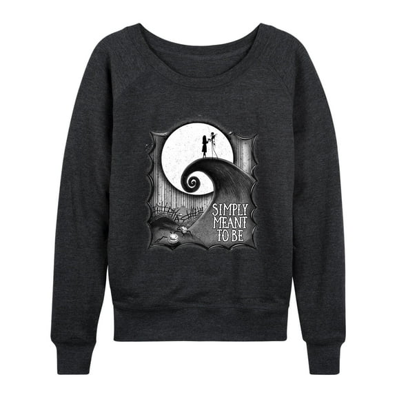 The Nightmare Before Christmas - Simply Meant To Be - Women's Lightweight French Terry Long Sleeve Shirt