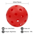 thumbnail image 3 of Koomade 16 Pack Pickleball Balls 40 Holes Indoor/Outdoor 12 Pack Yellow+2 Pack Red+ 2 Pack Blue, 3 of 10