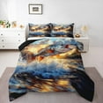 thumbnail image 1 of Erosebridal Hunting and Fishing Bedding Queen Comforter Set, Pike Fish Comforter Sets Queen Size, Rustic Farmhose Reversible Down Comforter, Ultra Soft Bedroom Decor, 3pcs, 1 of 7