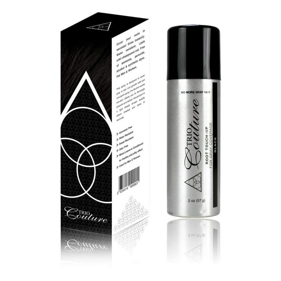 Trio Couture Root Touch Up Black For Gray Coverage 2 oz