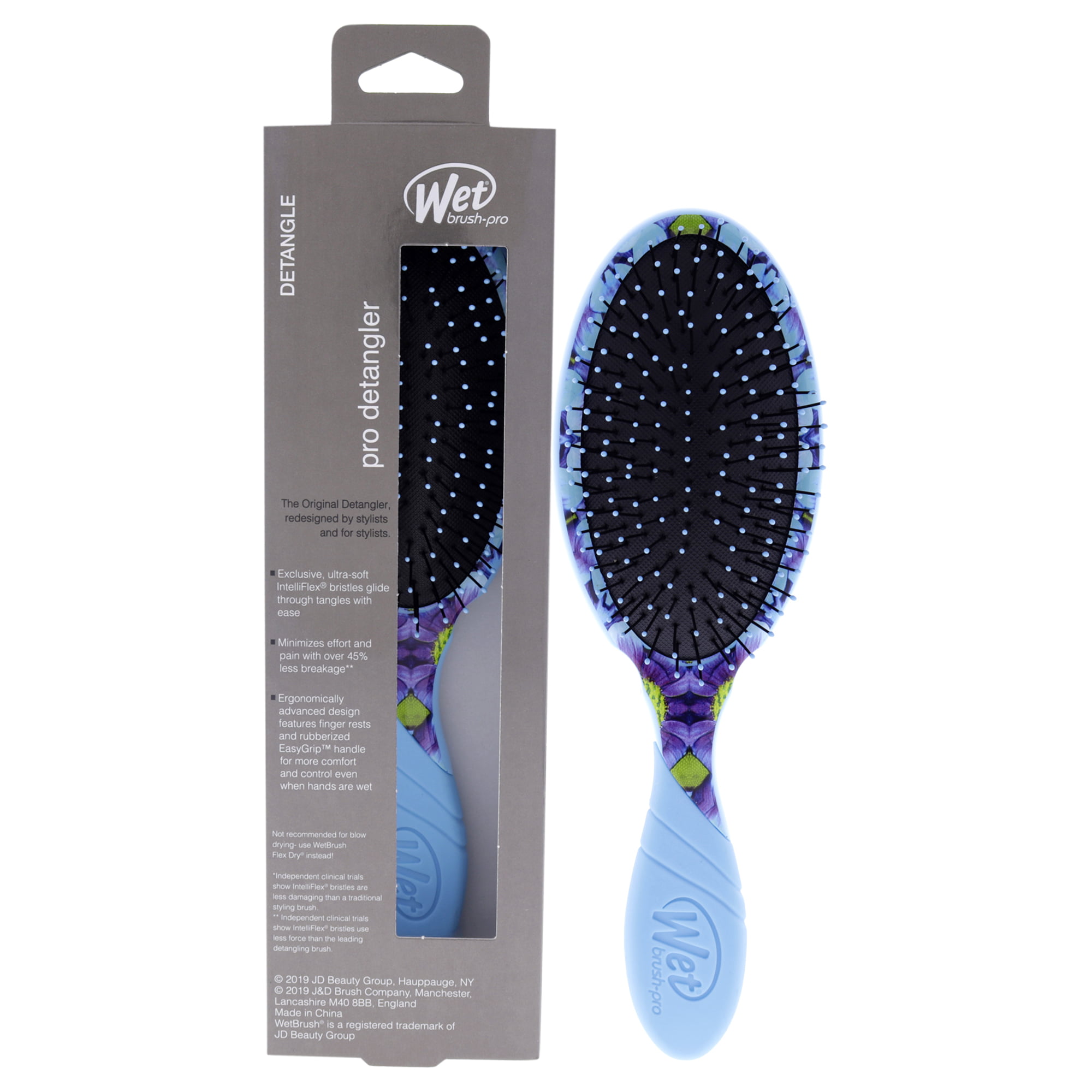 Wet Brush Pro Detangler Kaleidoscope Dreams Brush Blue Floral 1 Pc Hair Brush Walmart Com