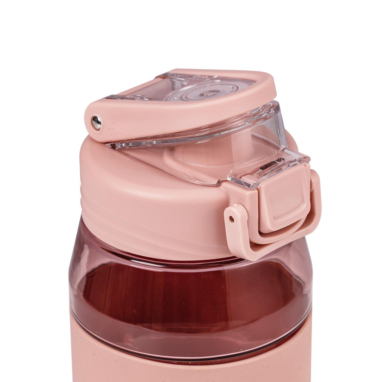 Mainstays 32 Fluid Ounces Shaker Water Bottle, Pink, with Ball, Tritan