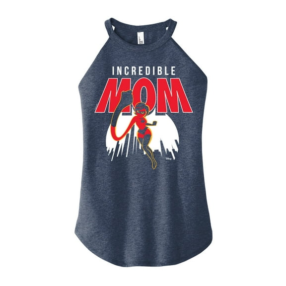 The Incredibles - Incredible Mom - Juniors High Neck Tank Top
