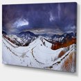 thumbnail image 2 of Frosty Day in Mountains Panorama - Landscape Canvas Art Print, 2 of 4