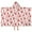 Pink Cow Strawberry, variant on Pink Cow Pattern Hooded Bath Towel,50"x30" for Ages 3 To 12 Kids, Quick Dry Lightweight Soft Microfiber Hood Beach Towel Cover Up for Kids