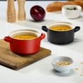thumbnail image 4 of Kook Soup Crocks, Ceramic Stackable Bowls, Set of 4, Black, 4 of 8