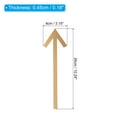 thumbnail image 2 of Unique Bargains 10.2' Self Stick Arrow Sign, 2 Pack Acrylic Directional Sign Sticker Self-Adhesive Gold, 2 of 6