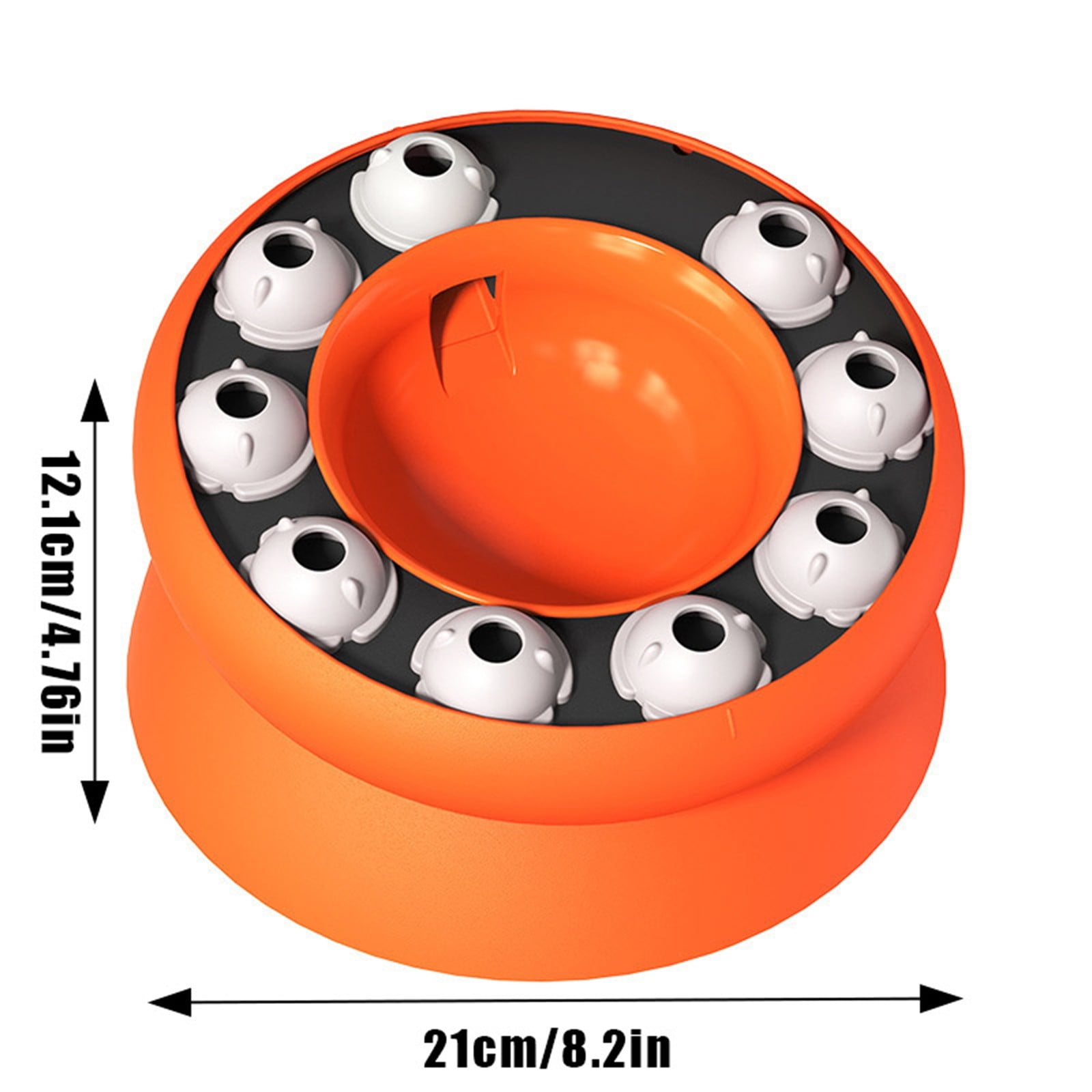 Interactive Cat Slow Feeder Bowl With Automatic Food Dispenser Puzzle For Indoor Cats