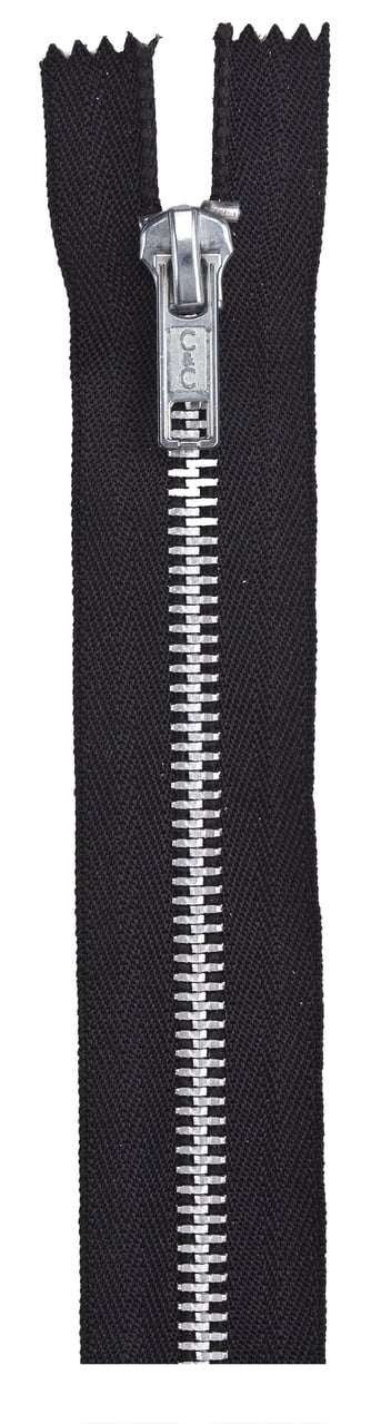 Black Coats Thread & Zippers Heavyweight Brass Separating Metal Zipper 22-Inch