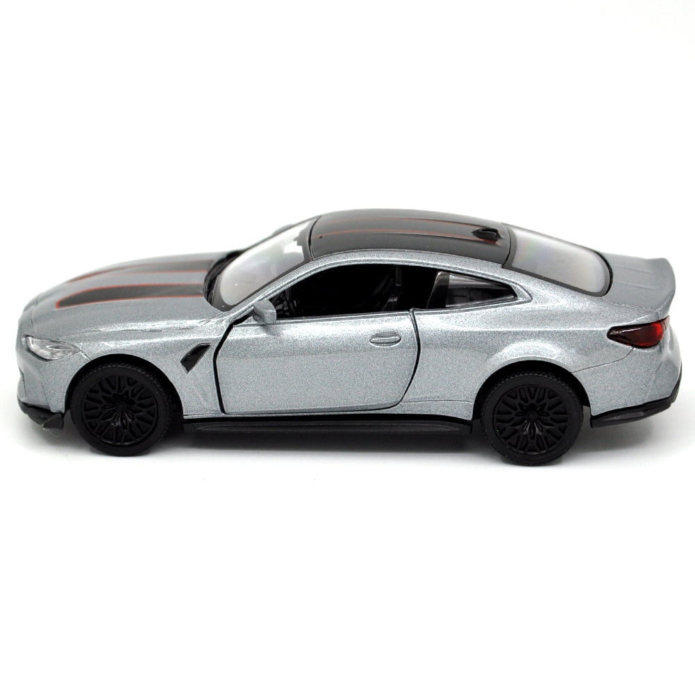 1: 36 Suitable for BMW M4 CSL alloy simulation car die-casting model toys, sound and light collectibles, children's toys, birthday gifts