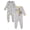 Heather Grey Pooh, variant on Lion King Baby Boys' 2-Pack Footed One-Piece Sleep N' Play Simba Heather Green