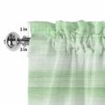 thumbnail image 4 of Valances for Windows, Green Ombre Light Filtering Window Treatment Valances for Living Room/Bedroom/Bathroom Windows, Modern Gradient Abstract Art 42"x 12" Rod Pocket Kitchen Curtains, 4 of 9