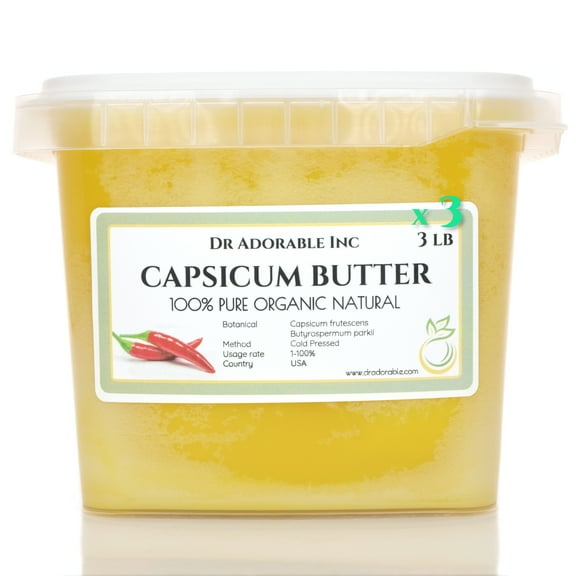Dr Adorable - 9 lb - Capsicum Butter - Organic Fresh Natural (3 of 3 lb)
