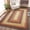 Red, variant on ZACOO 5'x7' Braided Texture Multi Border Area Rug Foldable Anti‑Pilling Machine Washable Non‑Slip Carpet for Living Room Entryway Dining Room, Red