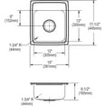 thumbnail image 4 of Elkay LRADQ1517651 Gourmet Stainless Steel Single Bowl Sink, 4 of 5