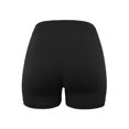 thumbnail image 3 of A2Y Women's Solid Seamless Fitted Lightweight Yoga Shorts Black SM, 3 of 3