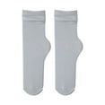 thumbnail image 2 of Weikingp Silk Stockings Women'S Summer And Autumn Thin Ice Socks Solid Simple Ice Silk Socks Mid Tube Socks Compression Socks for Women Womens Socks Socks for Women () Silver Nylon,Spandex, 2 of 4