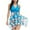 52Blue, variant on Feimerou Womens Tankini Swimsuits Swimdress with Boyshorts Two Piece V Neck Bowknot Halter High Waisted Bathing Suits Modest Swimwear