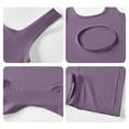 thumbnail image 5 of BLTIBY Shorts Bodysuit for Women Tummy Control Solid Color Shapewear Seamless Workout Bodycon One Piece Short Jumpsuits Purple S, 5 of 5