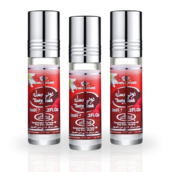 Tooty Musk Perfume Oil 6ml (0.2 oz) by Al Rehab (Pack of 3)