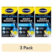 (3 pack) Dr. Scholl’s Freeze Away Wart Remover Dual Action (7 Applications) for Common & Plantar Wart Removal