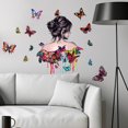 thumbnail image 2 of Adhesivos de pared Butterfly Girl Coloridos PVC 30x60 cm, 2 of 4