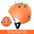 thumbnail image 3 of Kids Bike Helmet for Toddlers 3-8 Years, Adjustable Lightweight Multi-Sport Protection for Cycling & Skateboarding - Orange, 3 of 7