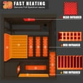 thumbnail image 3 of MEISSALIVVE Full Spectrum Infrared Sauna，3-4 Person Home Sauna，Wooden Canadian Hemlock Luxury Indoor Spa Sauna with Resonance Speaker, Panoramic Tempered Glass Door, 3 of 8