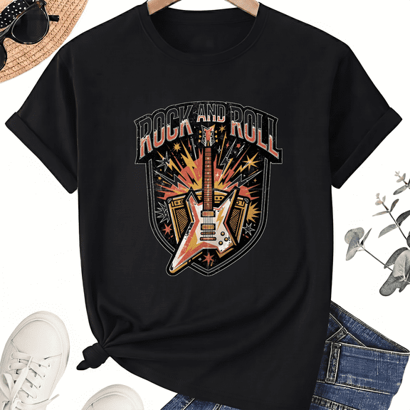 Rock and Roll Electric Guitar Unisex T-Shirt
