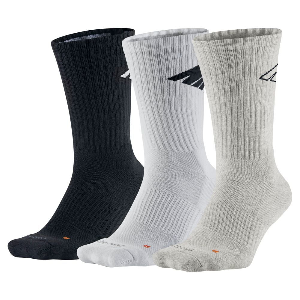 Nike Nike Dri FIT Cotton Fly 3 Pack Socks Black White Grey SX4689 901 